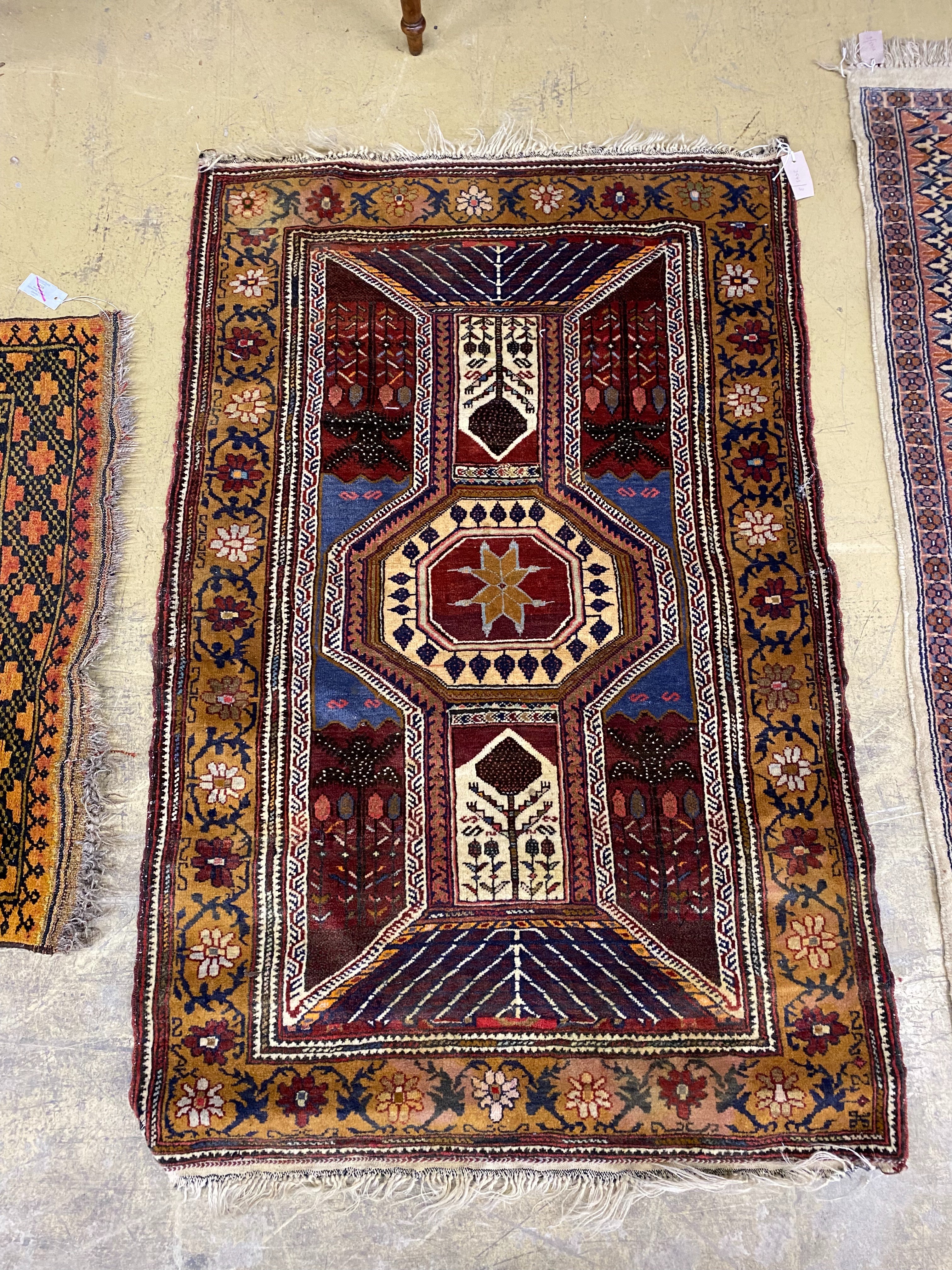 A North West Persian rug, 140 x 90cm